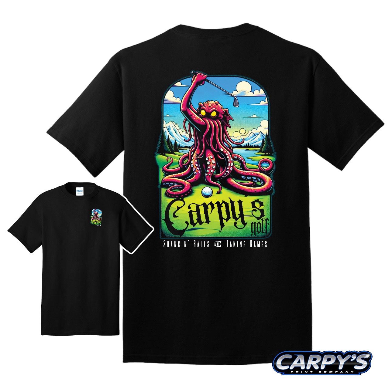 Carpys Golf TShirt | PC55 Black