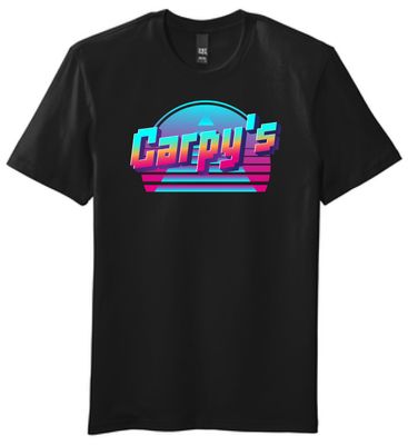 Carpy's 80s Throwback TShirt | PC55 Black