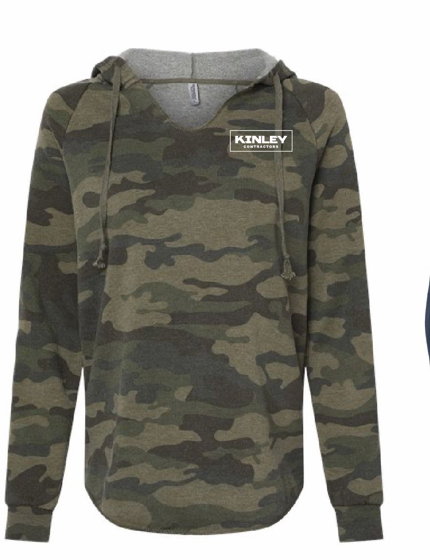 Kinley Womens Lightweight Cali Wave Wash Hoodie | PRM2500