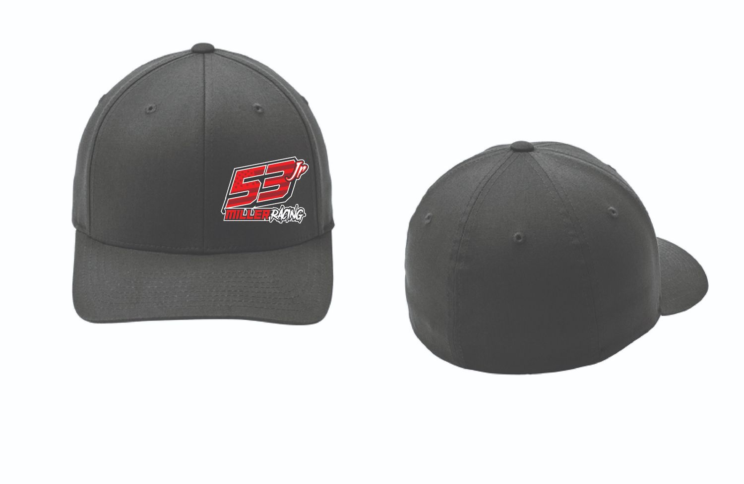 2025 53jr Miller Racing Fitted Hat | C813 Black