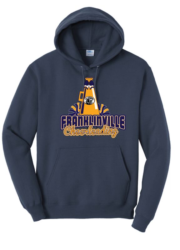 Franklinville Varsity Cheer- Port &amp; Co Core Fleece Pullover Hoodie | PC78H