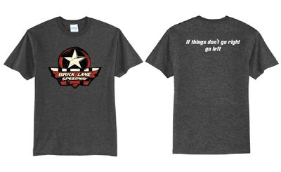 Brick-Lane - Go Left TShirt | PC55 Dark Heather Grey