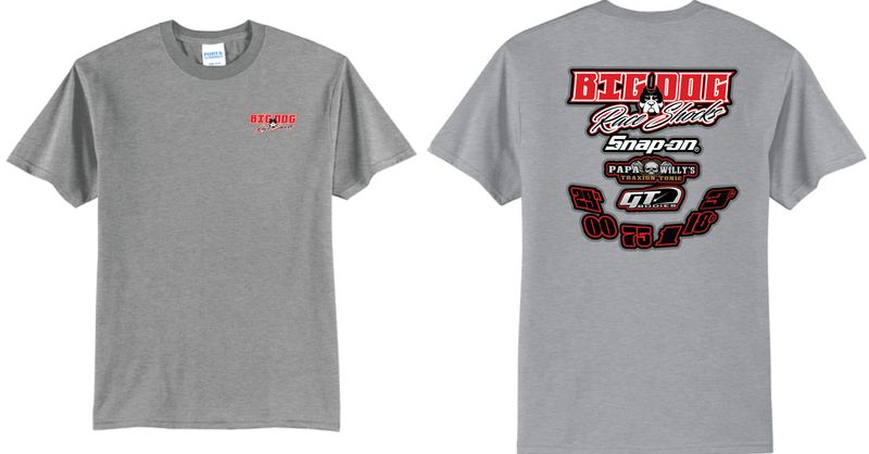 Big Dog Race Shocks-Team Driver TShirt | PC55 Athletic Heather