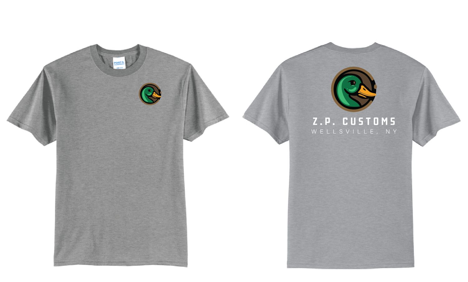 ZP Customs TShirt | PC55 Athletic Heather