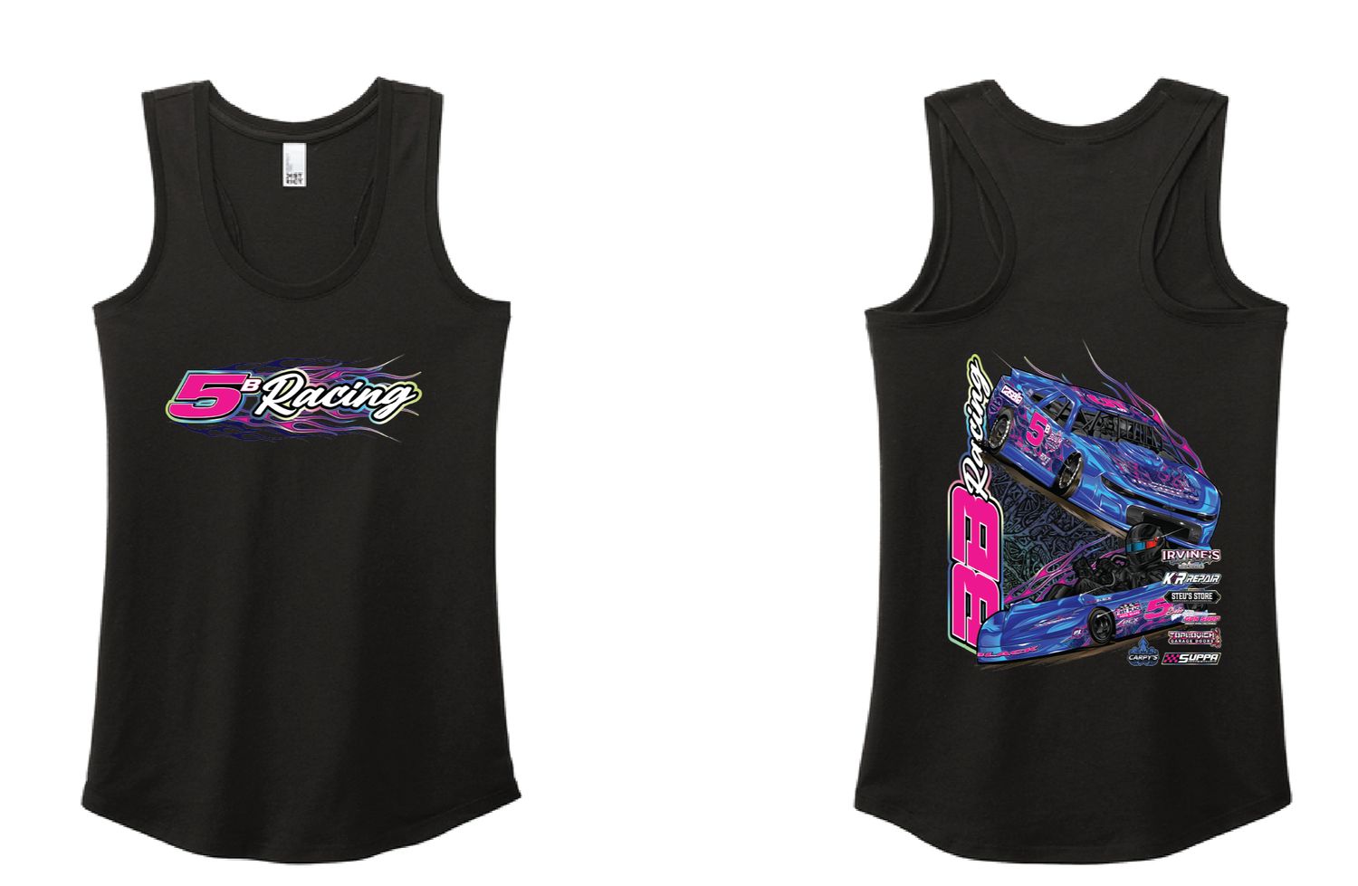 2026 5B Racing Ladies Tank | DM138L Black