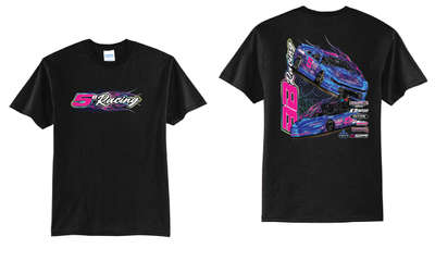 2026 5B Racing TShirt | PC55 Black