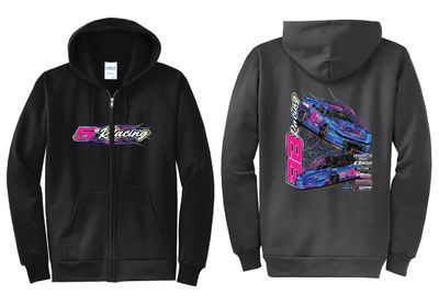 2026 5B Racing Zip Up Hoodie | PC78ZH Black