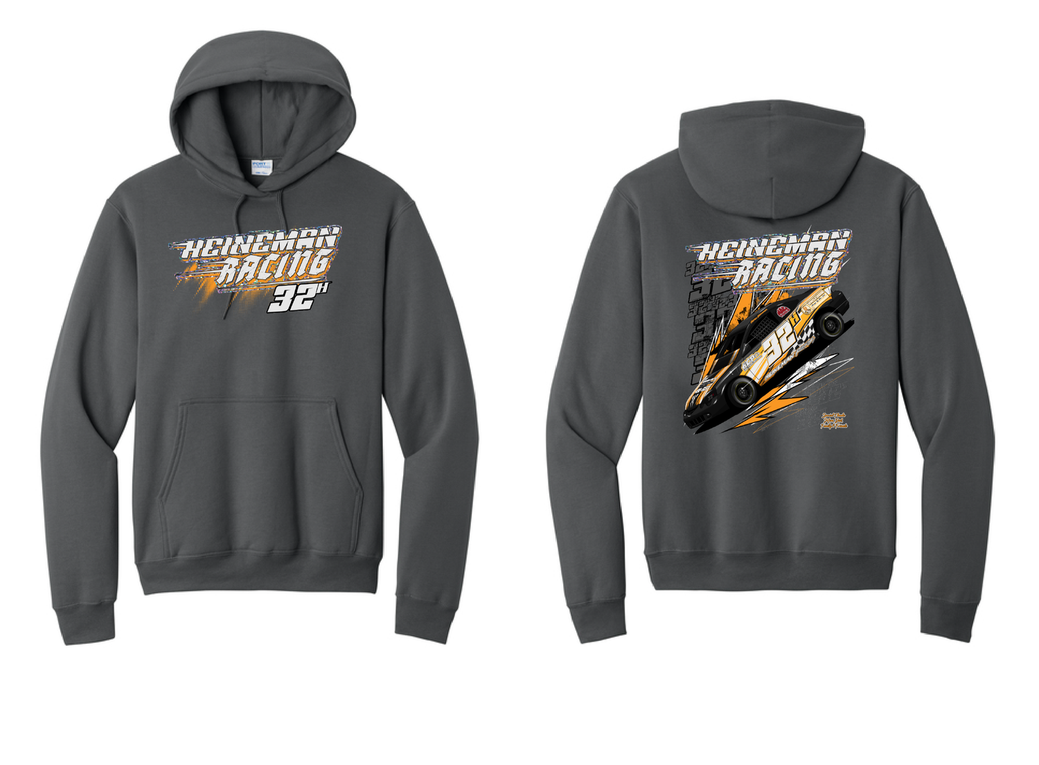 Heineman Racing Hoodie | PC78H Charcoal