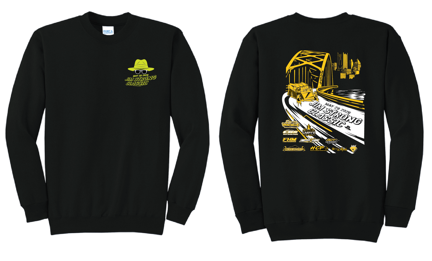 Jim Strong Classic Crewneck | PC78 Black