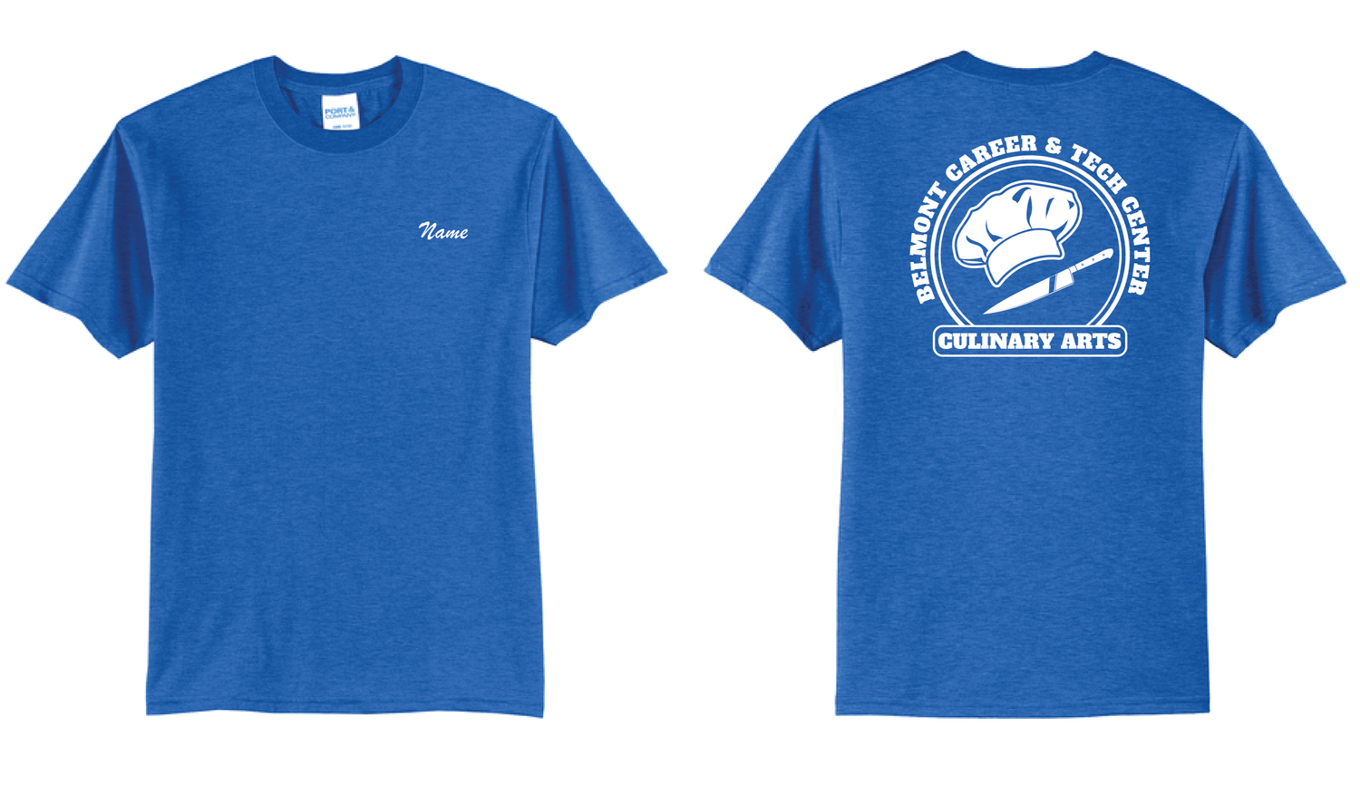 Belmont CTE Culinary Arts TShirt | PC55 Heather Royal