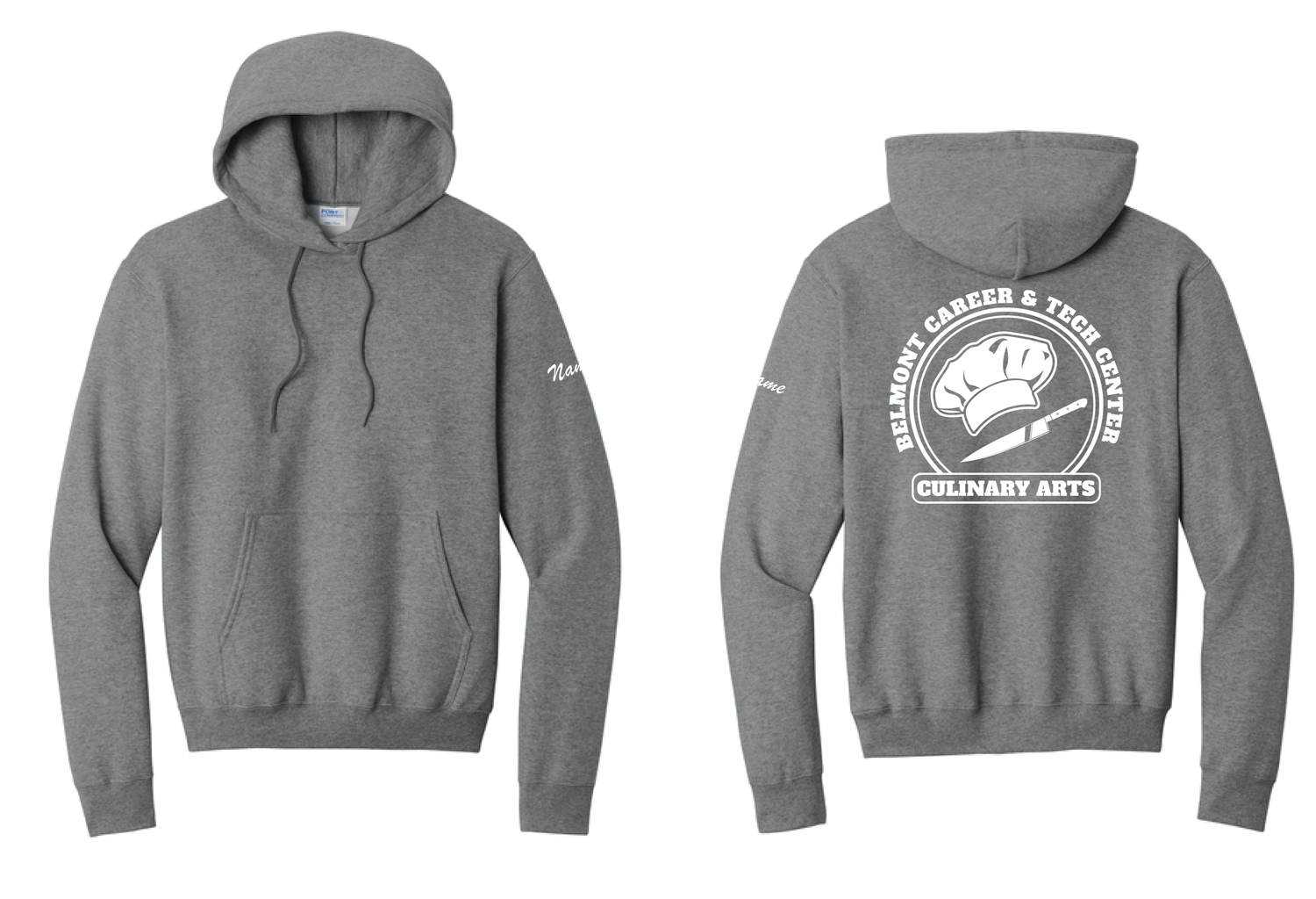 Belmont CTE Culinary Arts Hoodie | PC78H Graphite Heather