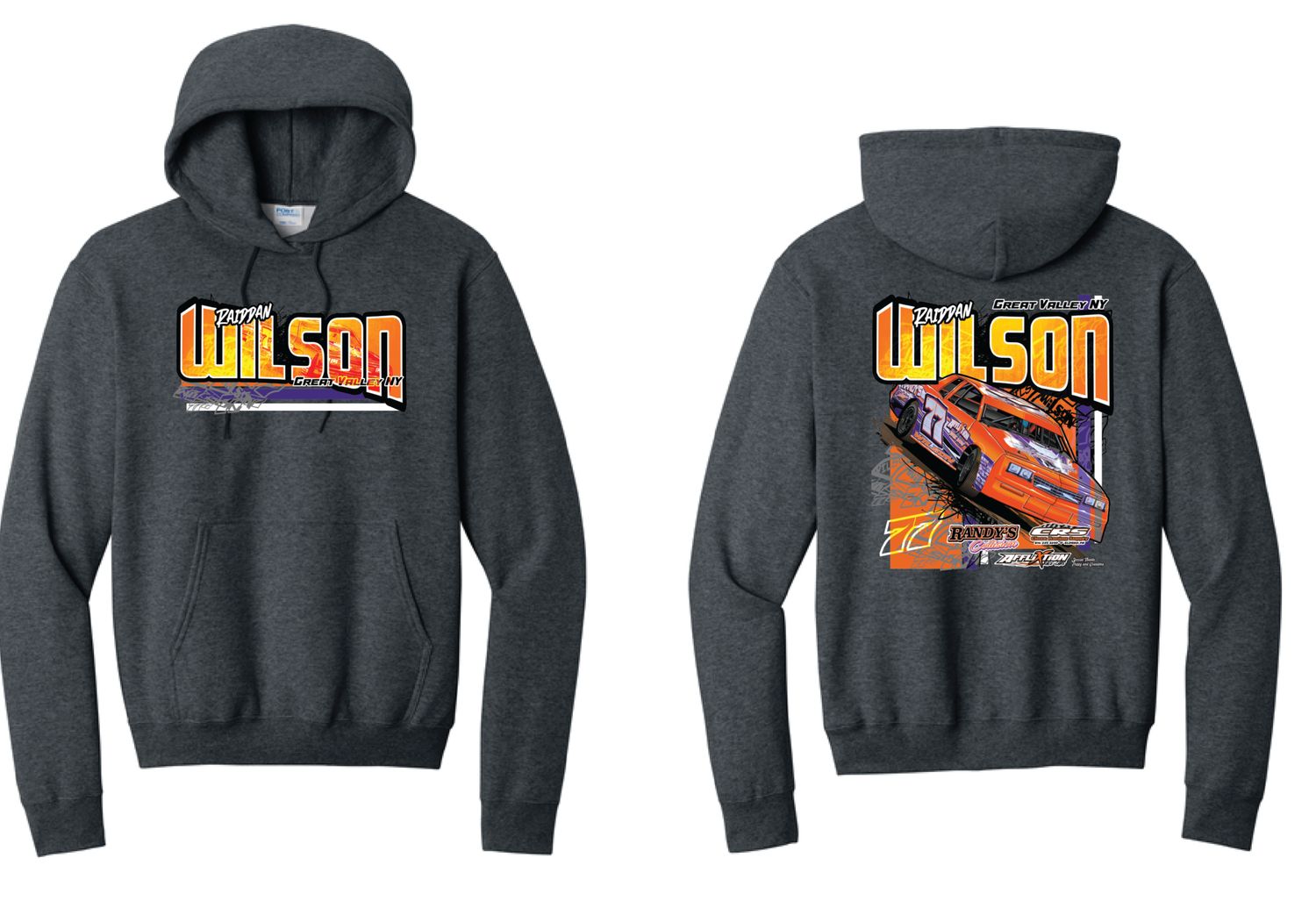 2026 Raiddan Wilson Hoodie | PC78H Dark Heather Grey