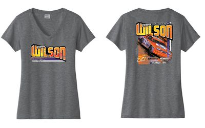 2026 Raiddan Wilson Womens VNeck | LPC450V Dark Heather Grey