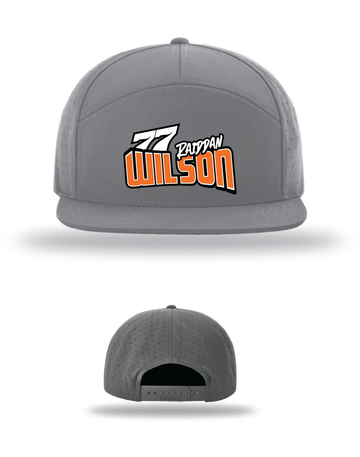 2026 Raiddan Wilson Richardson 7 Panel Flat Bill | 169 Charcoal