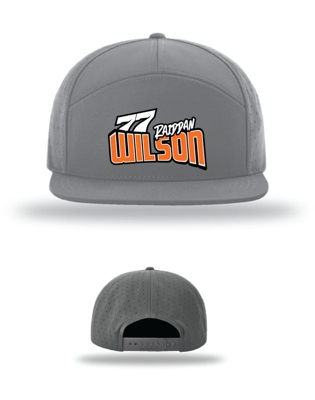 2026 Raiddan Wilson Richardson 7 Panel Flat Bill | 169 Charcoal