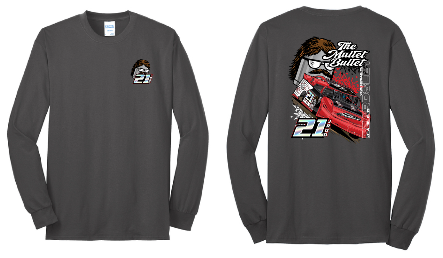 2026 Mullet Bullet Long Sleeve Shirt | PC55LS Charcoal