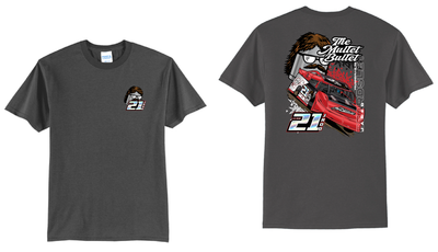 2026 Mullet Bullet TShirt | PC55 Charcoal