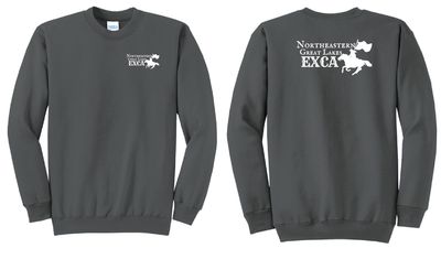 EXCA Club - Port &amp; Co Core Fleece Crewneck Sweatshirt | PC78 Charcoal