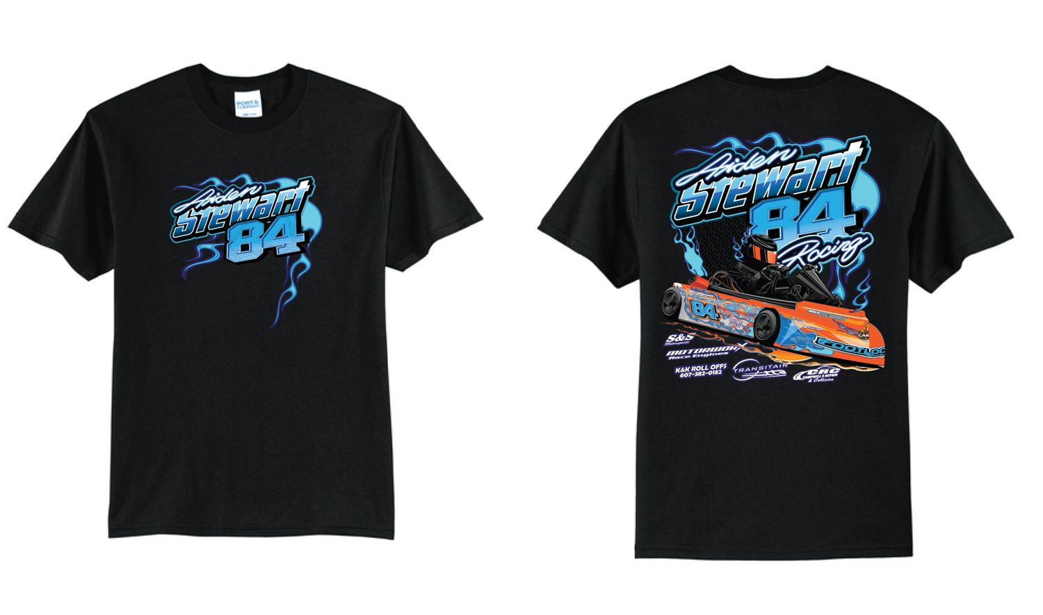 2026 Aiden Stewart TShirt | PC55 Black