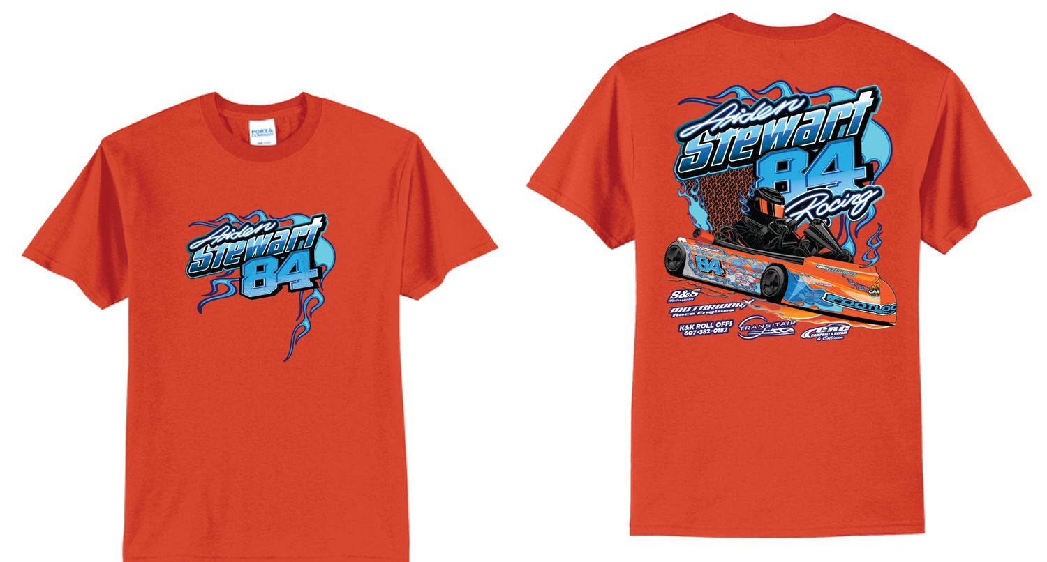 2026 Aiden Stewart TShirt | PC55 Orange
