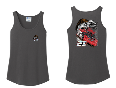 2026 Mullet Bullet Ladies Tank Top | LPC54TT Charcoal