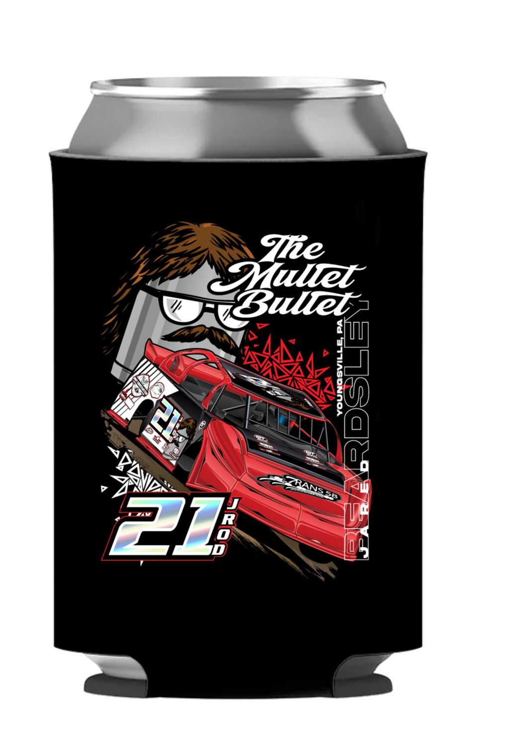 2026 Mullet Bullet Koozie | Black