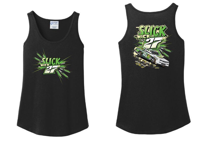 2026 Slick Nick Racing Ladies Tank Top | LPC54TT Black
