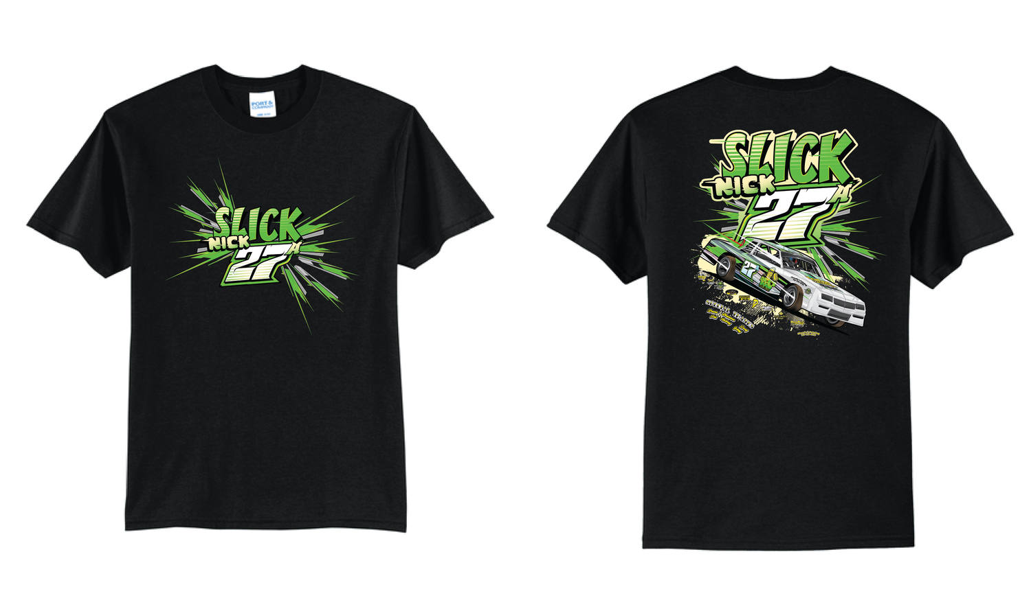2026 Slick Nick Racing TShirt | PC55 Black