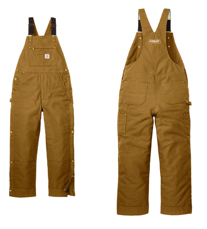 Kinley Carhartt Firm Duck Insulated Bib Overalls | CT106672/CTT106672/CTS106672