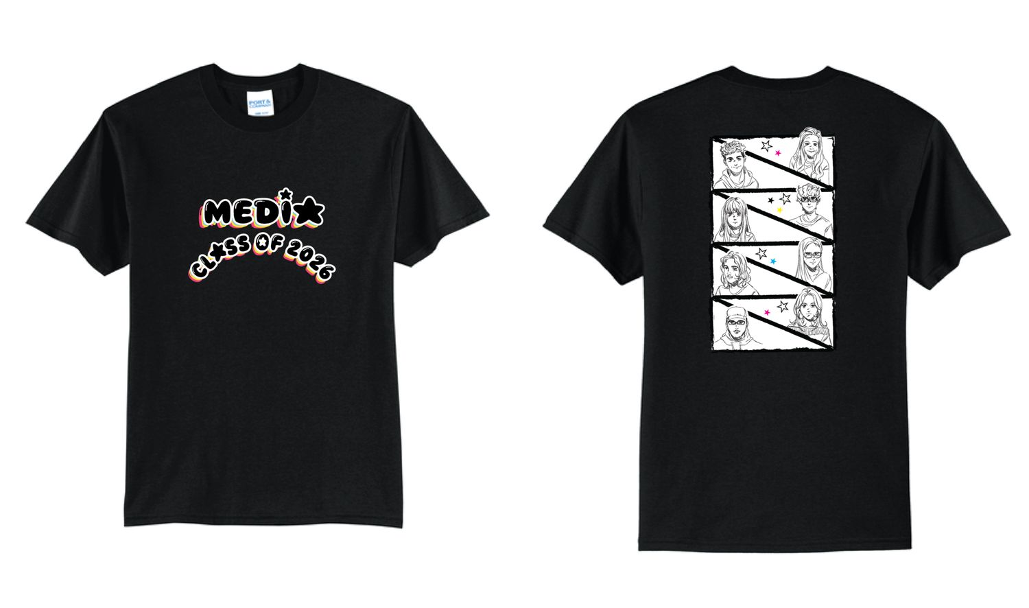 2026 Olean Media Communications TShirt | PC55 Black