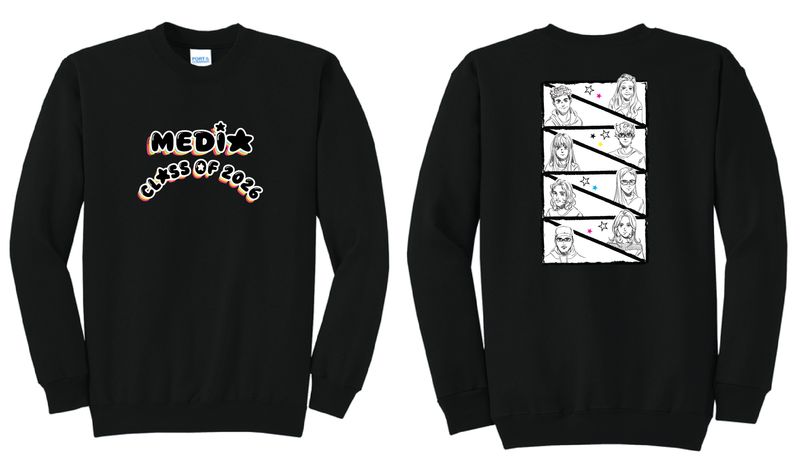 2026 Olean Media Communications Crewneck | PC78 Black