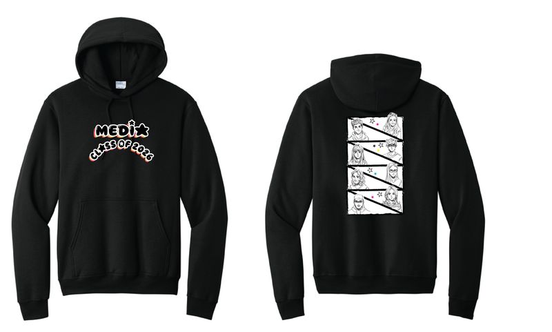 2026 Olean Media Communications Hoodie | PC78H Black