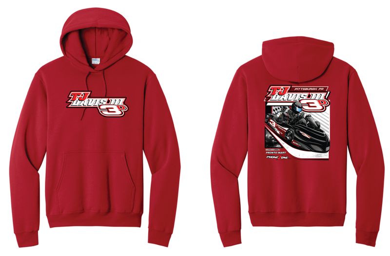 2026 3D Racing Hoodie | PC78H Red