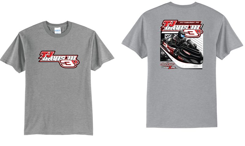 2026 3D Racing TShirt | PC55 Athletic Heather