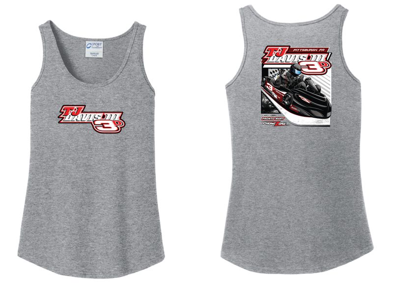 2026 3D Racing Ladies Tank Top | LPC54TT Athletic Heather