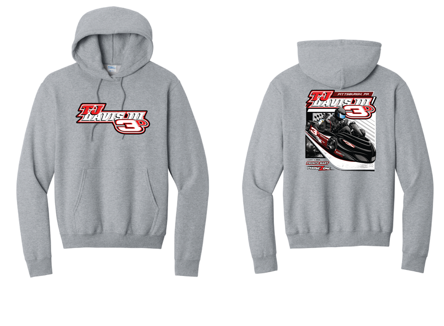 2026 3D Racing Hoodie | PC78H Athletic Heather