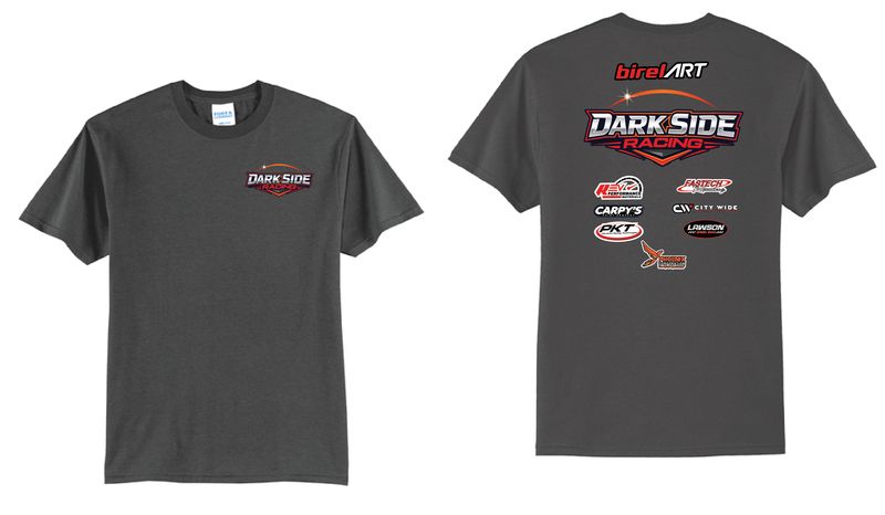 Red Logo DSR TShirt | PC55 Charcoal