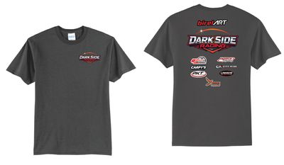Red Logo DSR TShirt | PC55 Charcoal