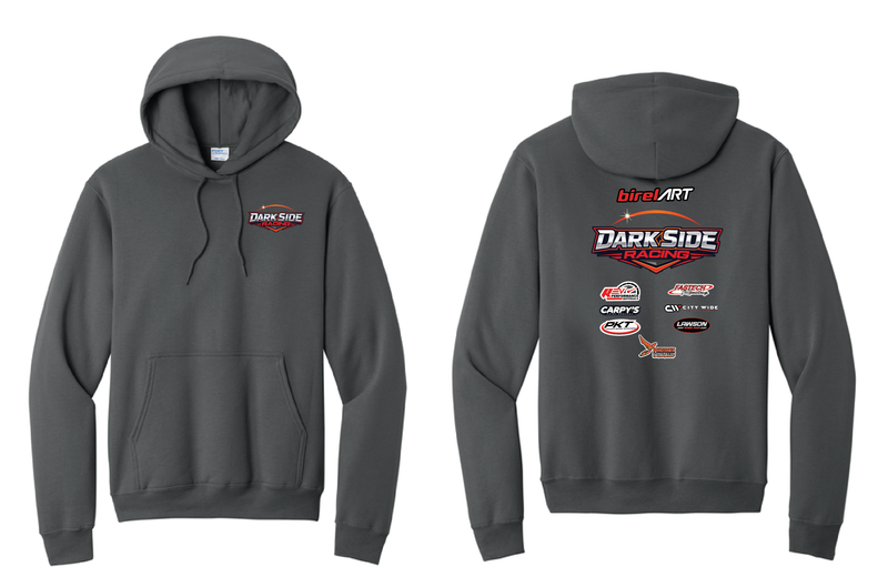 Red Logo DSR Hoodie | PC78H Charcoal