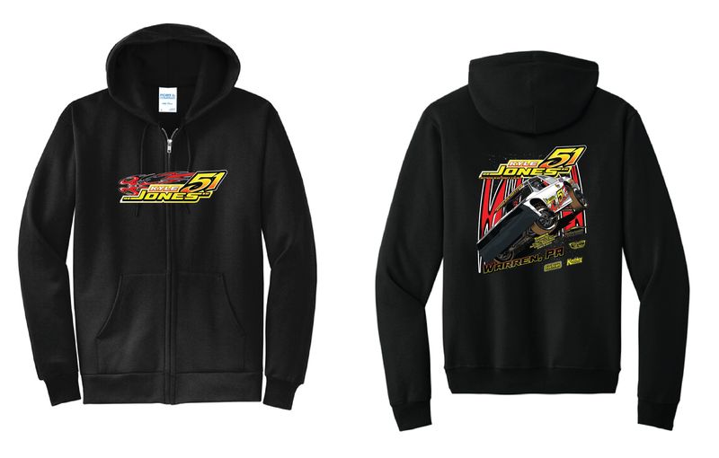 2026 Kyle Jones Zip Up Hoodie | PC78ZH Black