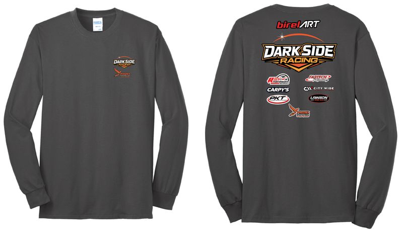 Orange DSR Logo Long Sleeve Shirt | PC55LS Charcoal