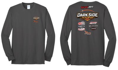 Orange DSR Logo Long Sleeve Shirt | PC55LS Charcoal