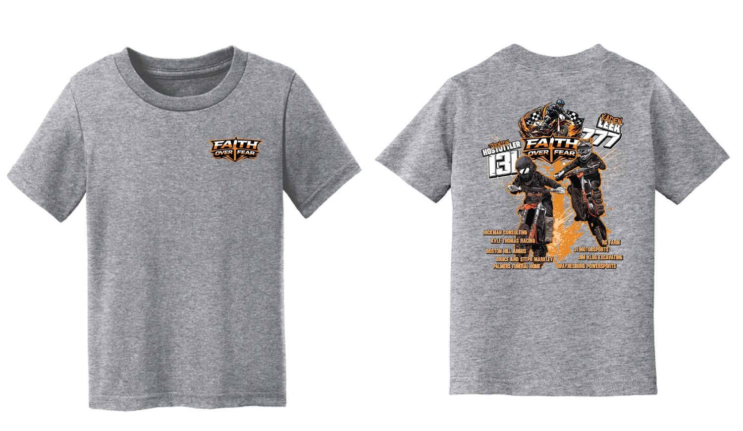 2026 FOF Racing Toddler Tshirt | CAR54T Athletic Heather