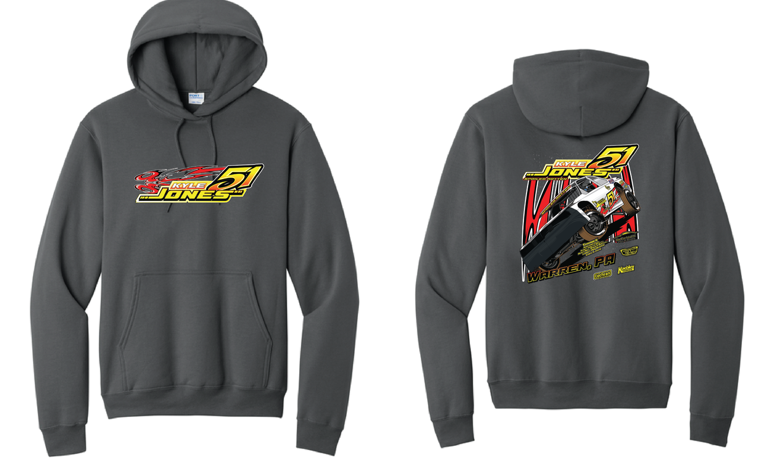 2026 Kyle Jones Hoodie | PC78H Charcoal