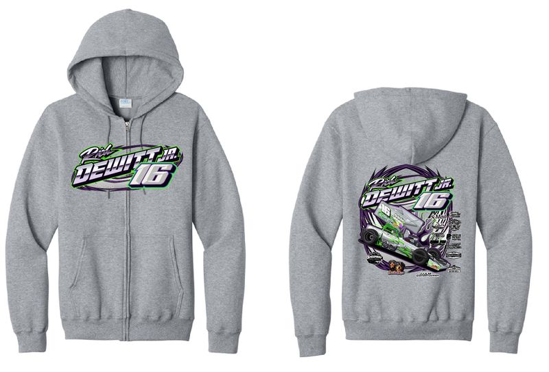 2026 Rich Dewitt Jr Zip Up Hoodie | PC78ZH Athletic Heather