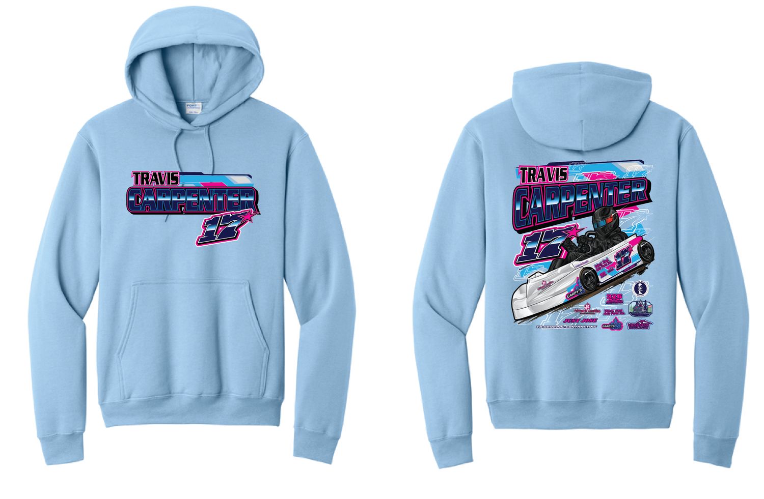 2026 Travis Carpenter Hoodie | PC78H Light Blue