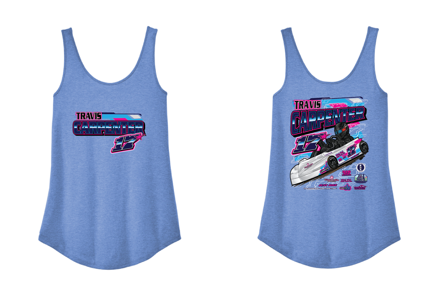 2026 Travis Carpenter Ladies Tank Top | DT151 Maritime Frost