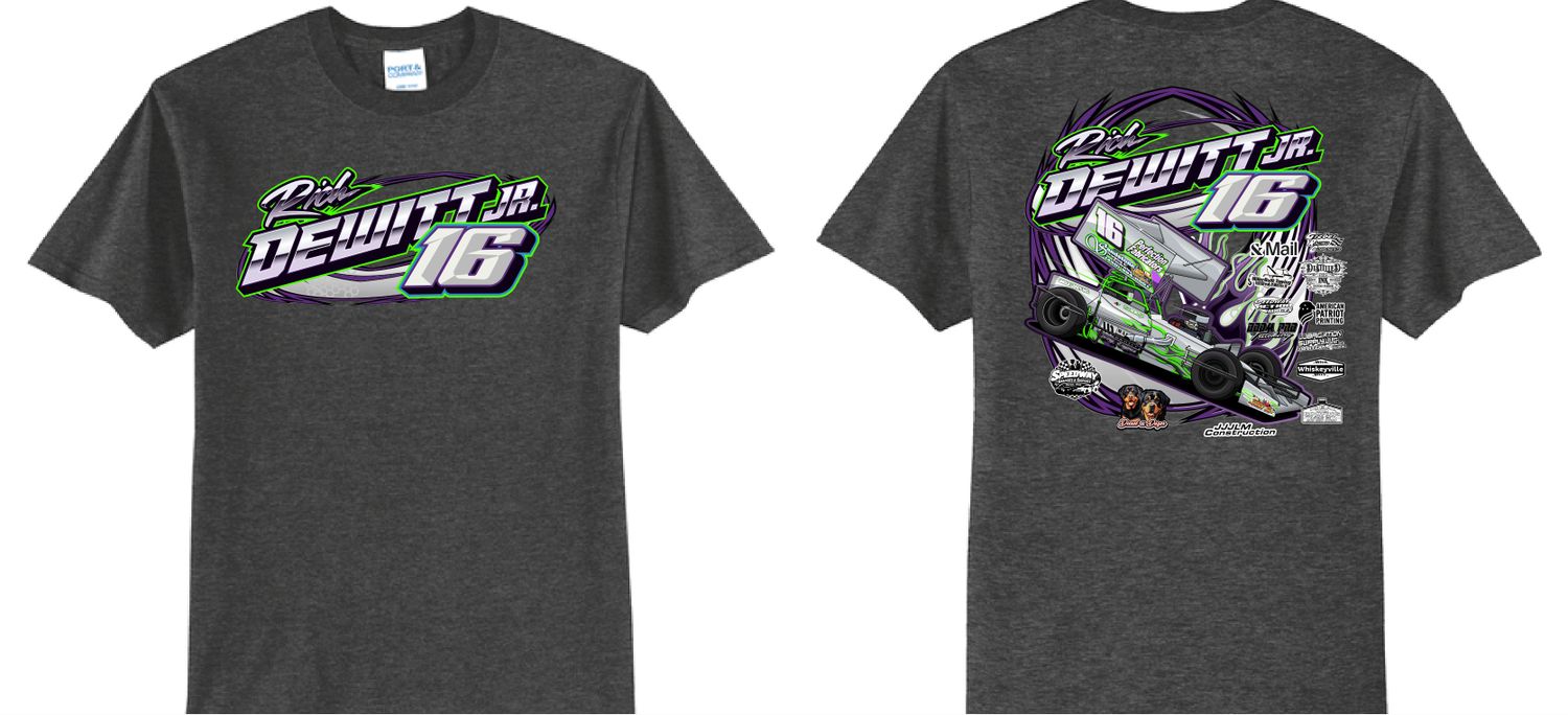 2026 Rich Dewitt Jr TShirt | PC55 Dark Heather Grey