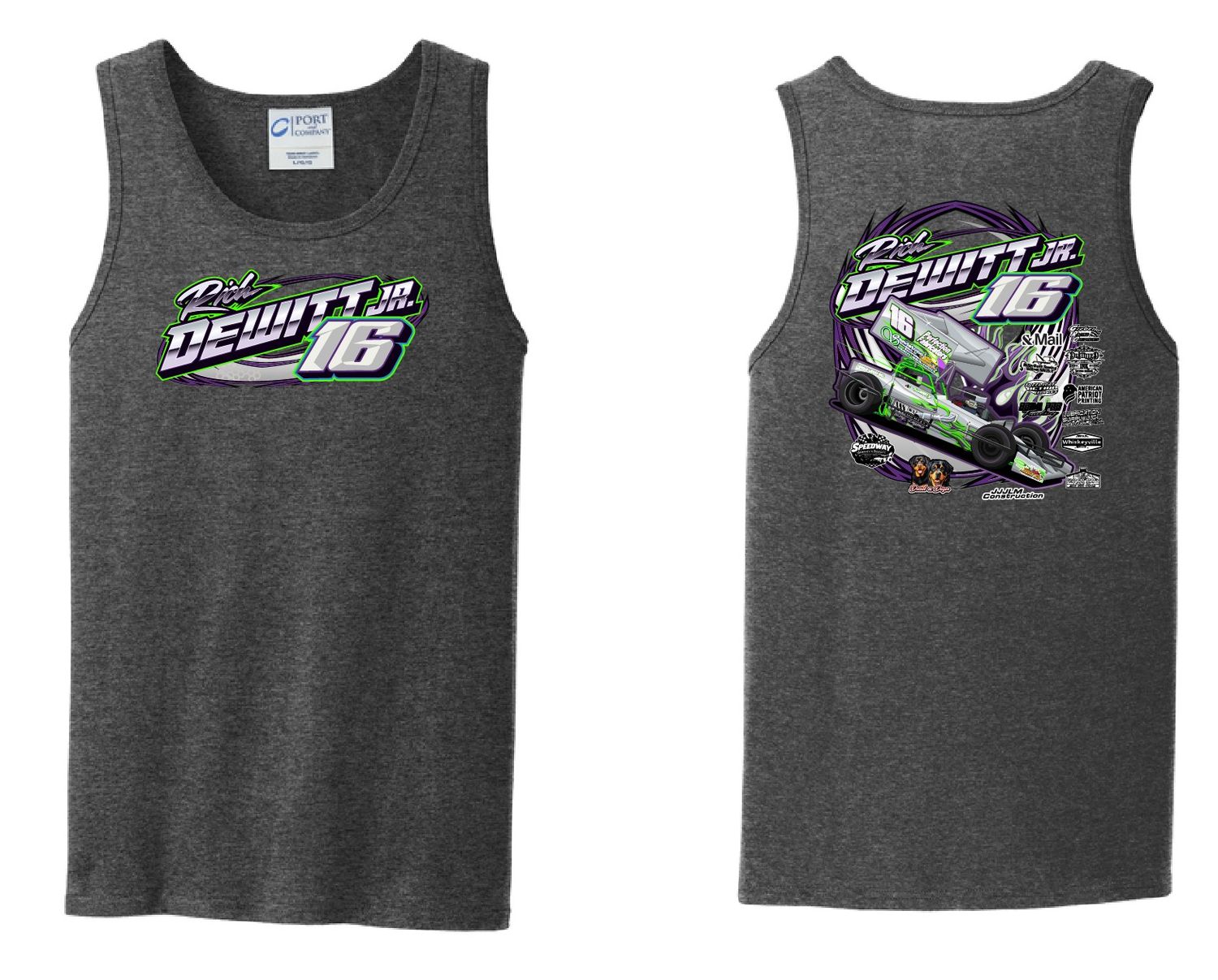 2026 Rich Dewitt Jr Tank Top | PC55 Dark Heather Grey