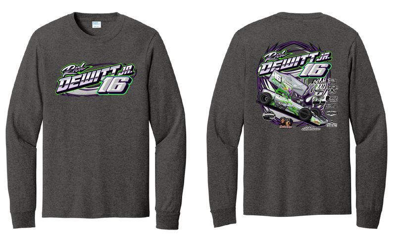 2026 Rich Dewitt Jr Long Sleeve Shirt | PC54LS Dark Heather Grey